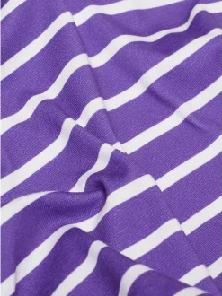 Goldner Damen Kurzarm-Shirts in lila - Ärmel: Halbarm