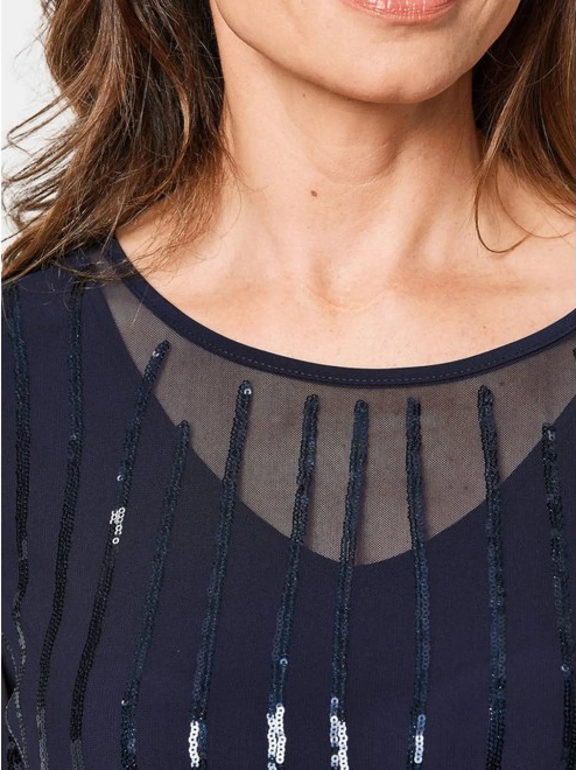 Goldner Damen Kurzarm-Shirts in blau - Ärmel: Halbarm