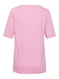 Goldner Damen Kurzarm-Shirts in rosa - Ärmel: Halbarm