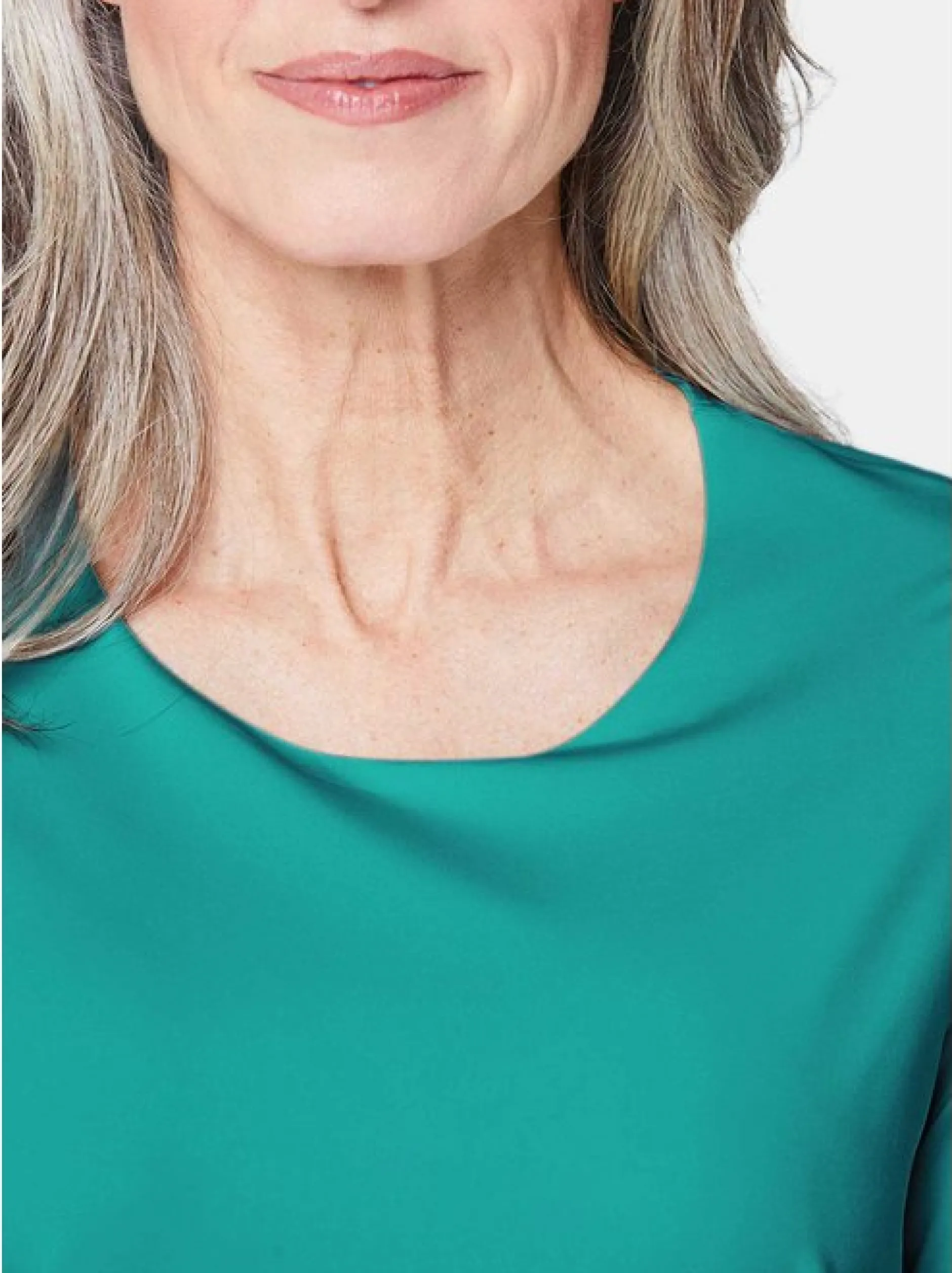 Goldner Damen Kurzarm-Shirts in türkis - Ärmel: kurzarm