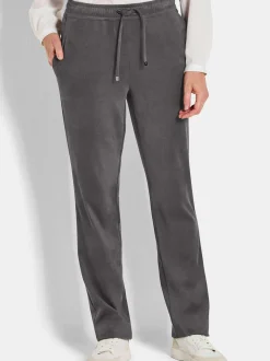 Goldner Damen Lange Hosen in grau