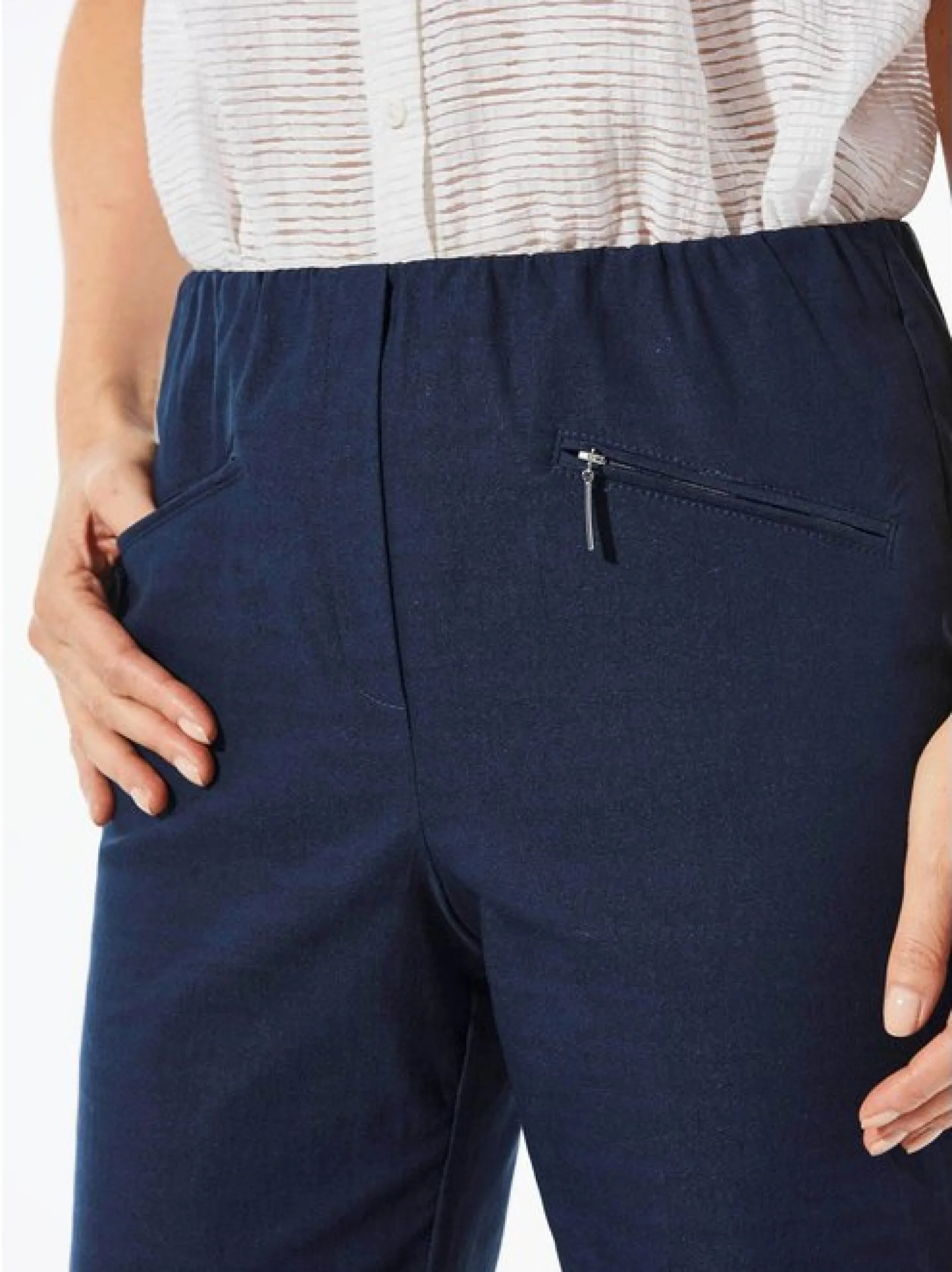 Goldner Damen Lange Hosen in marine