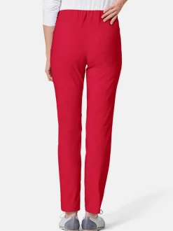 Goldner Damen Lange Hosen in rot