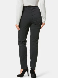 Goldner Damen Lange Hosen in schwarz