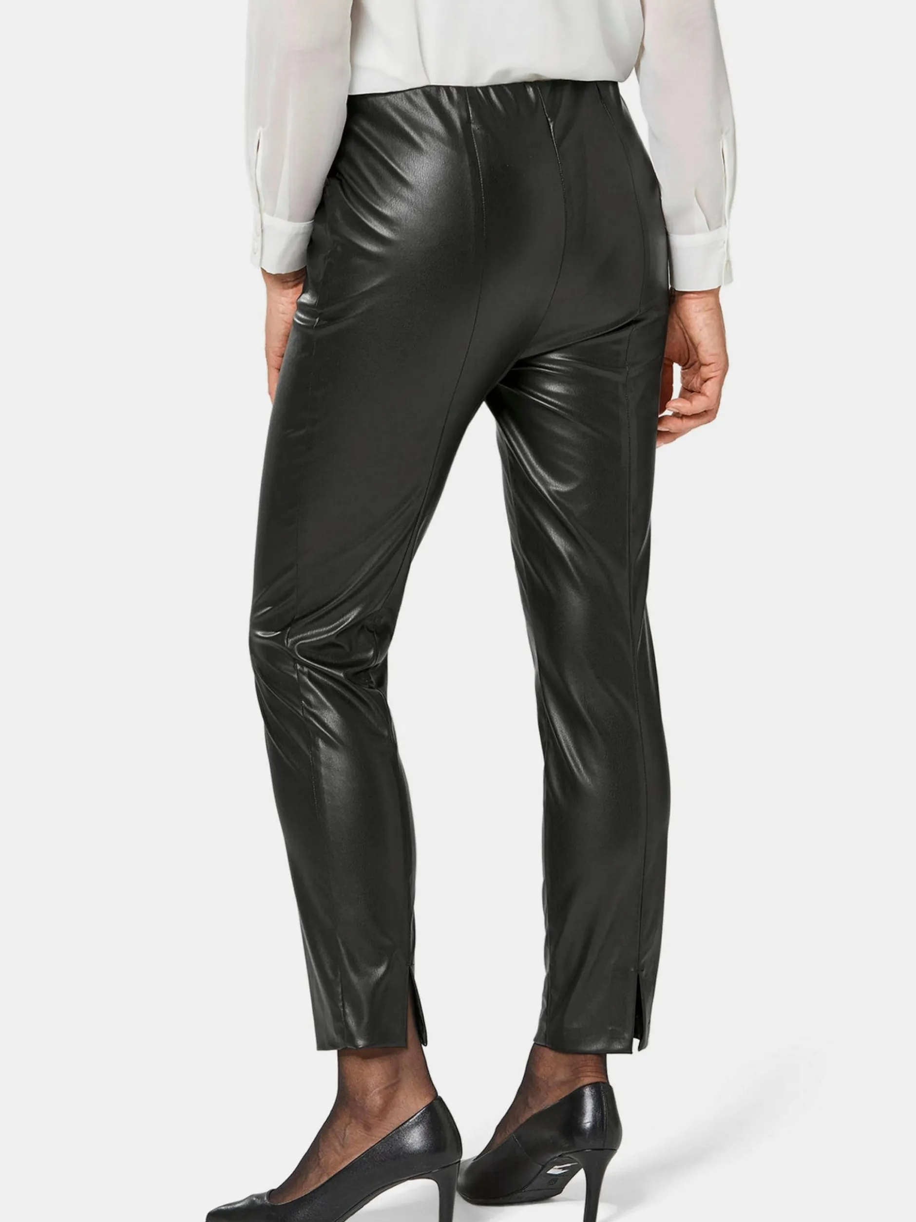 Goldner Damen Lange Hosen in schwarz