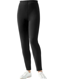 Goldner Damen Leggings in schwarz