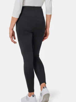 Goldner Damen Leggings in schwarz