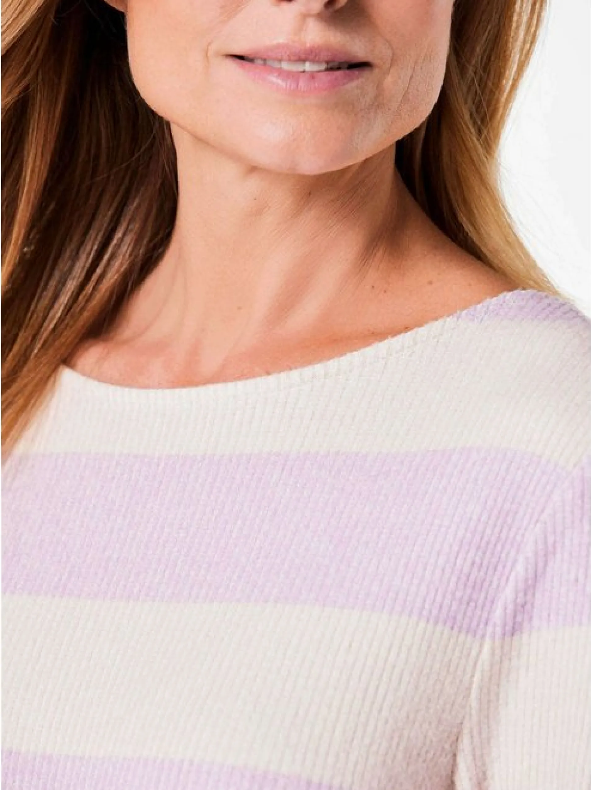 Goldner Damen Longshirts in flieder - Ärmel: 3/4 Arm