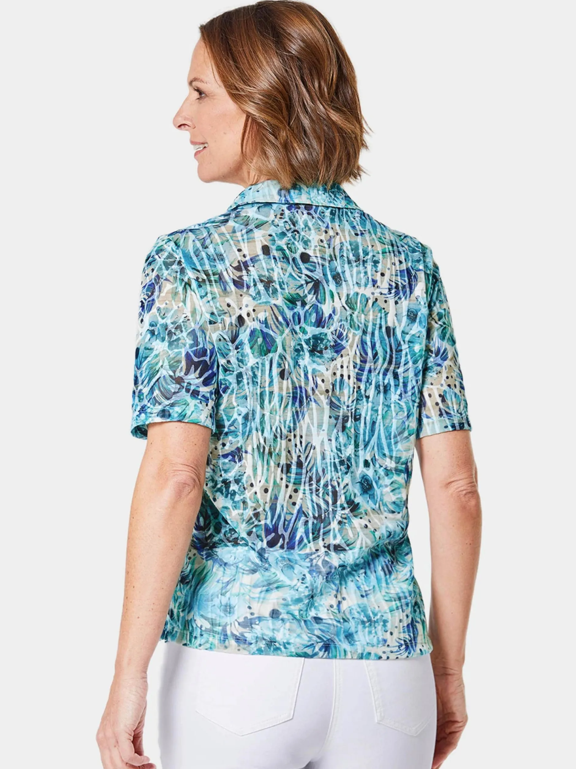 Goldner Damen Poloshirts in marine - Ärmel: Halbarm