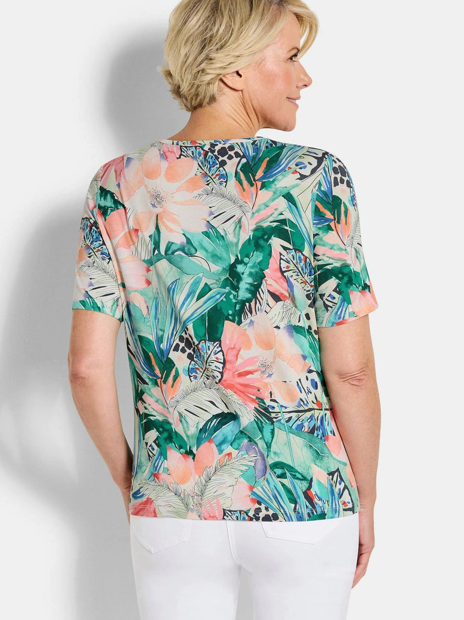 Goldner Damen Print Shirts in mehrfarbig
