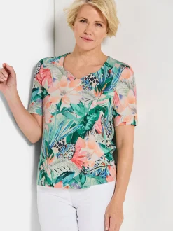 Goldner Damen Print Shirts in mehrfarbig
