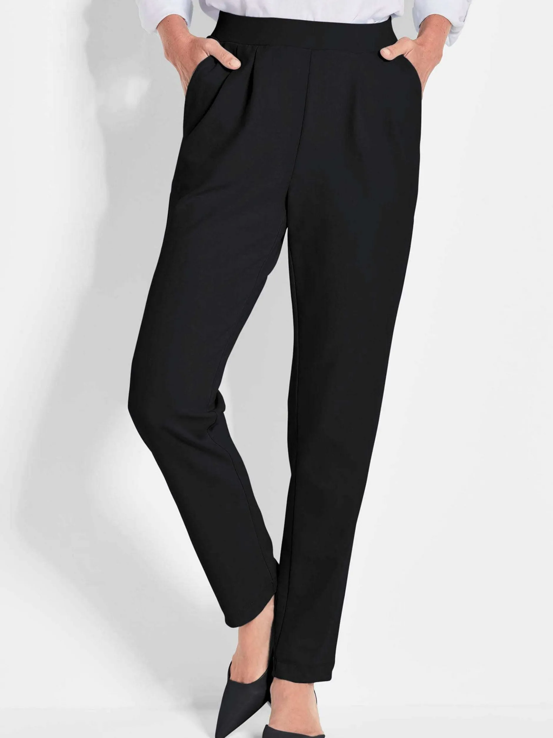Goldner Damen Professlan-Hosen in schwarz