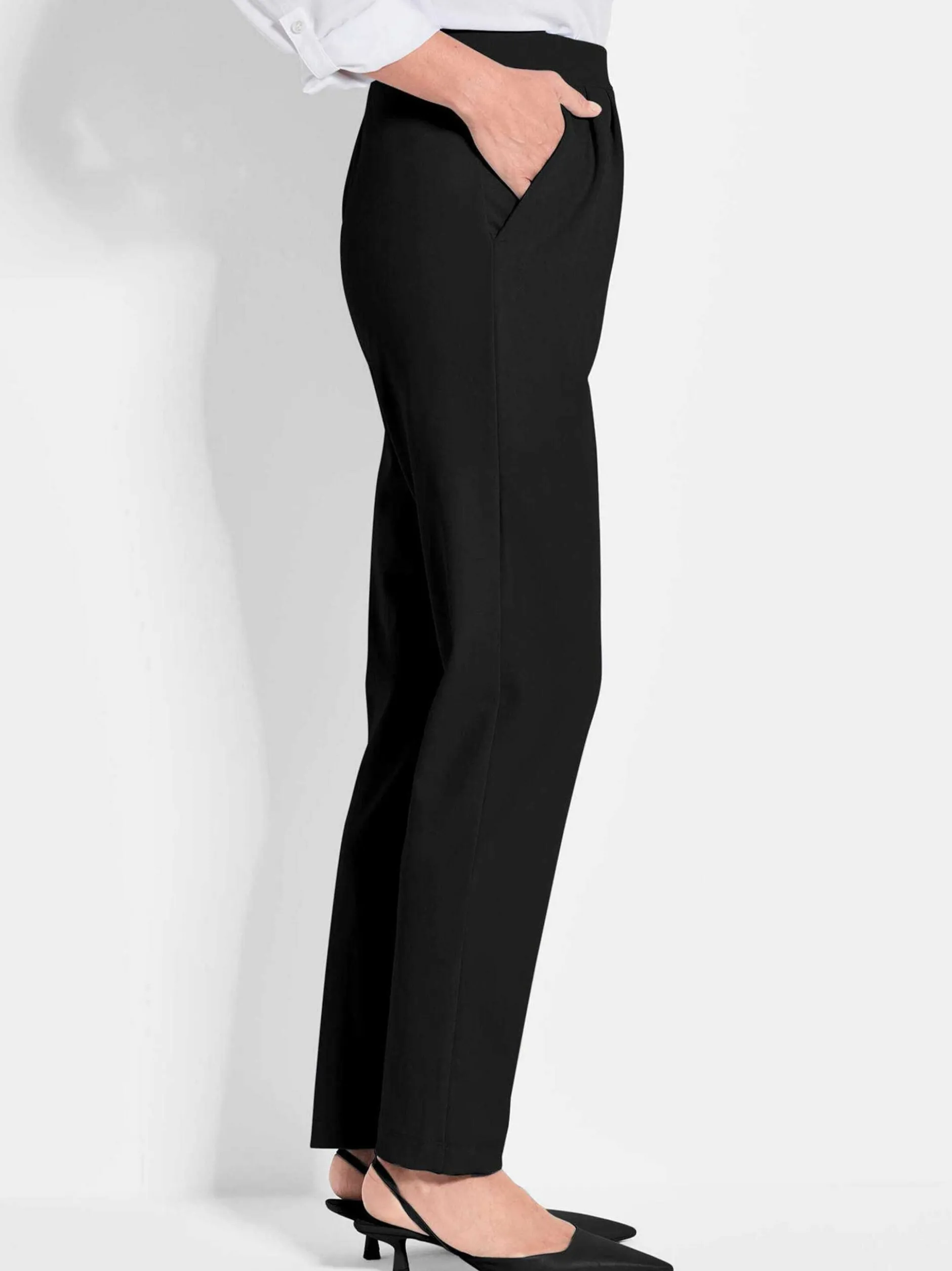 Goldner Damen Professlan-Hosen in schwarz