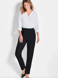 Goldner Damen Professlan-Hosen in schwarz
