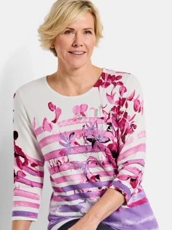 Goldner Damen Pullover in rosa - Ausschnitt: Rundhals