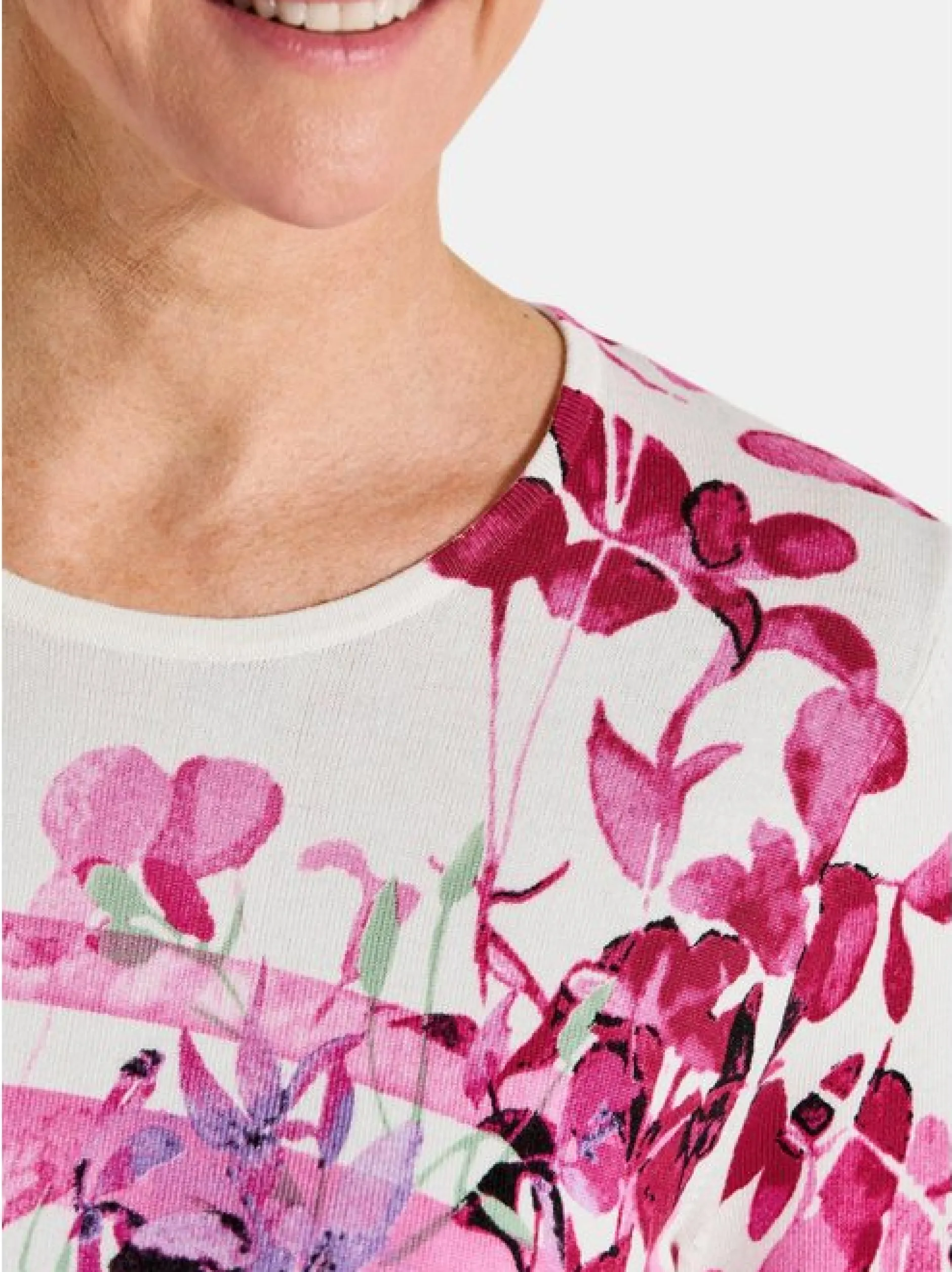 Goldner Damen Pullover in rosa - Ausschnitt: Rundhals