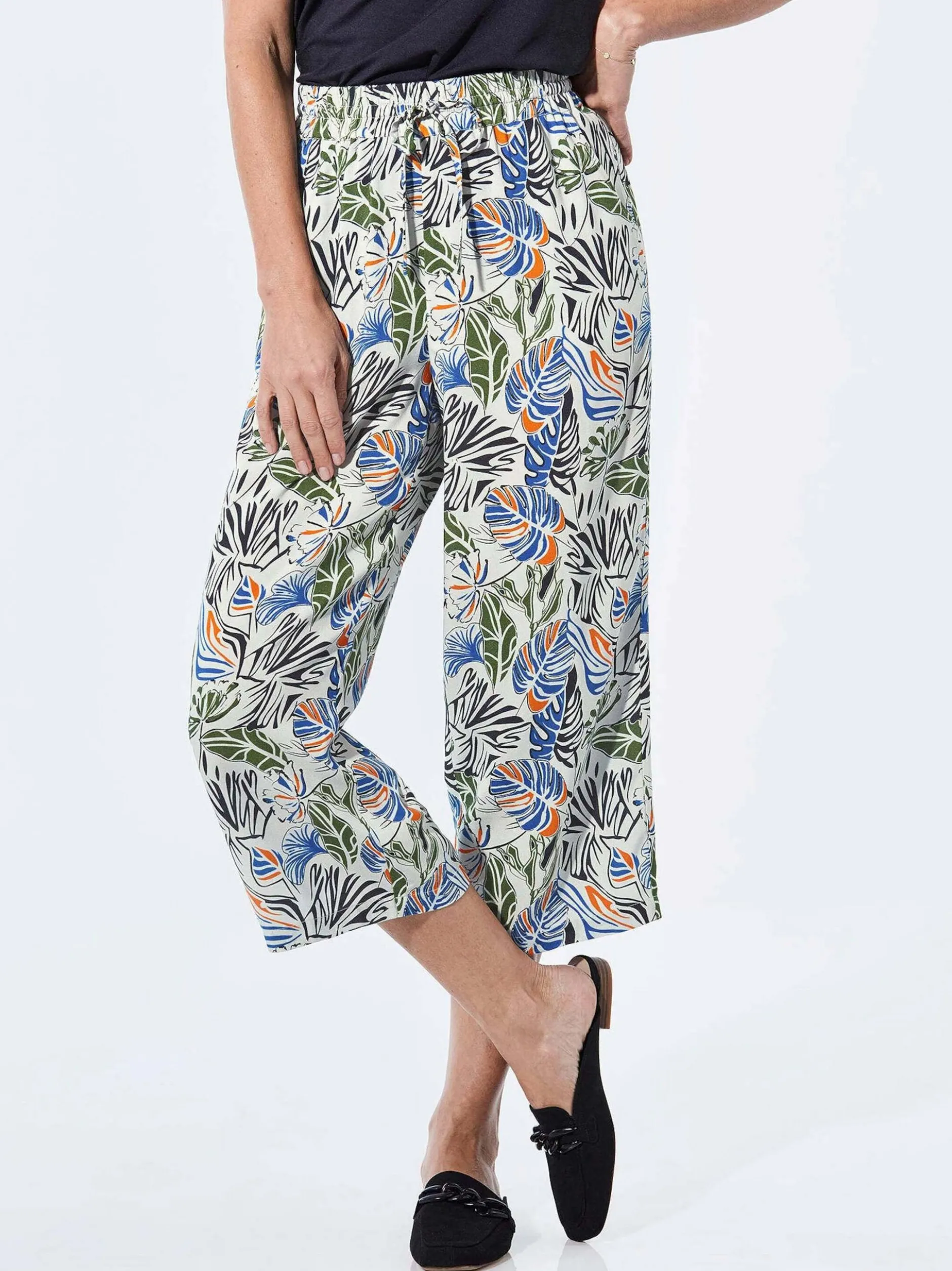 Goldner Damen Schlupfhose in mehrfarbig