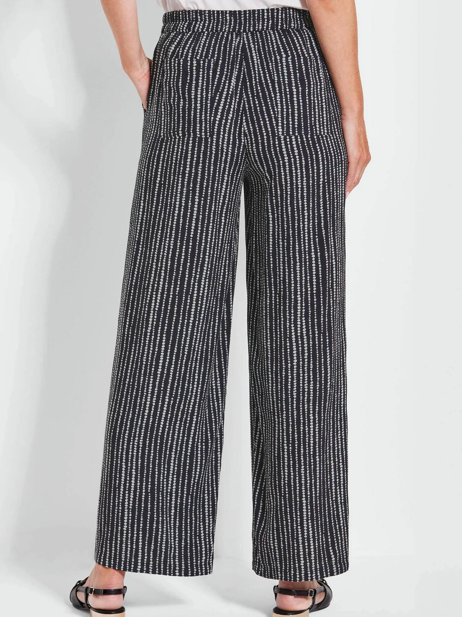 Goldner Damen Schlupfhose in schwarz