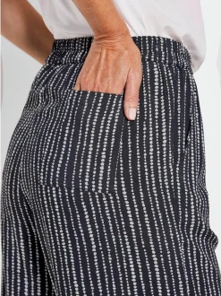Goldner Damen Schlupfhose in schwarz