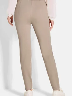 Goldner Damen Schlupfhose - Kurzgröße in beige