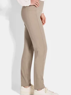 Goldner Damen Schlupfhose - Kurzgröße in beige