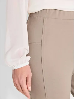 Goldner Damen Schlupfhose - Kurzgröße in beige