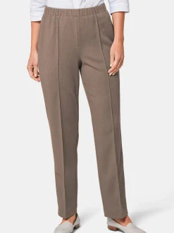 Goldner Damen Schlupfhosen in taupe