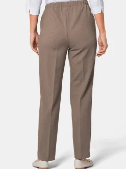 Goldner Damen Schlupfhosen in taupe