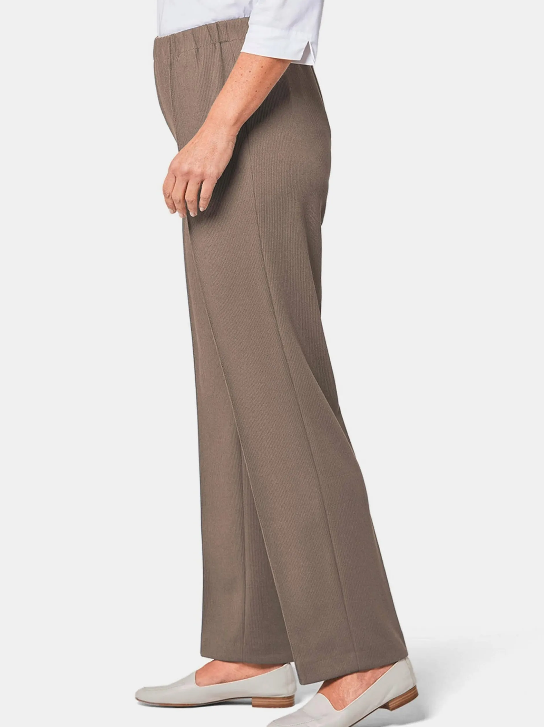 Goldner Damen Schlupfhosen in taupe
