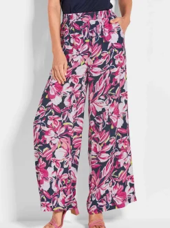 Goldner Damen Schlupfhosen in pink