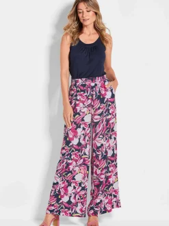 Goldner Damen Schlupfhosen in pink