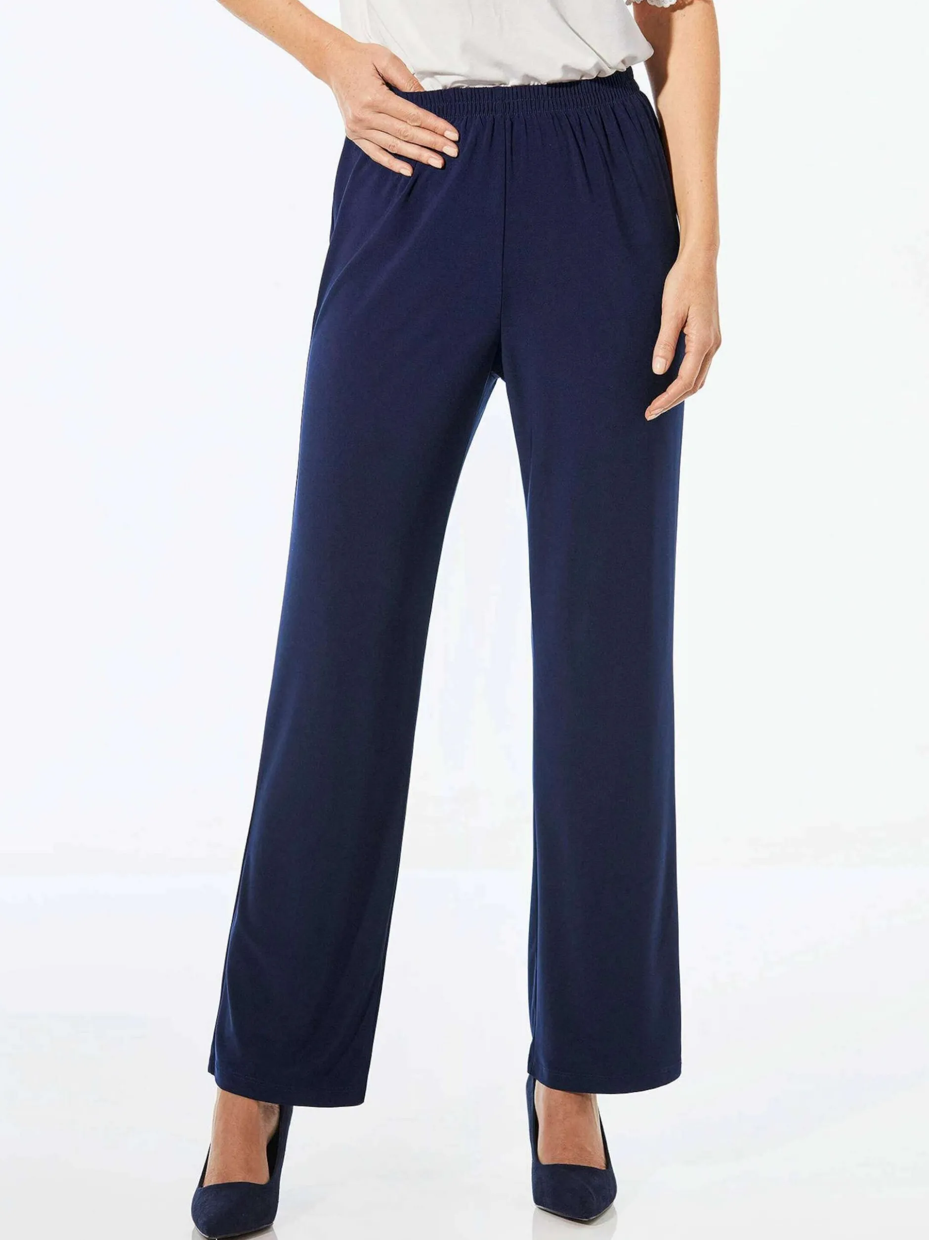Goldner Damen Schlupfhosen in blau