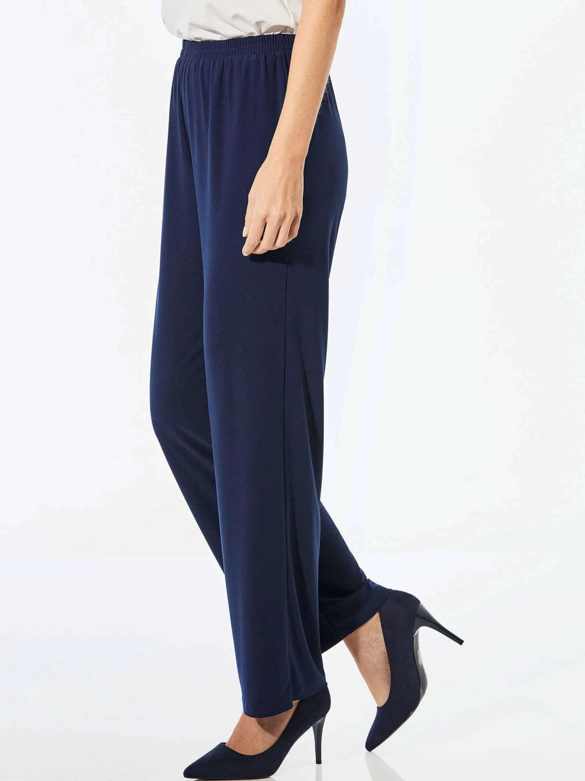 Goldner Damen Schlupfhosen in blau