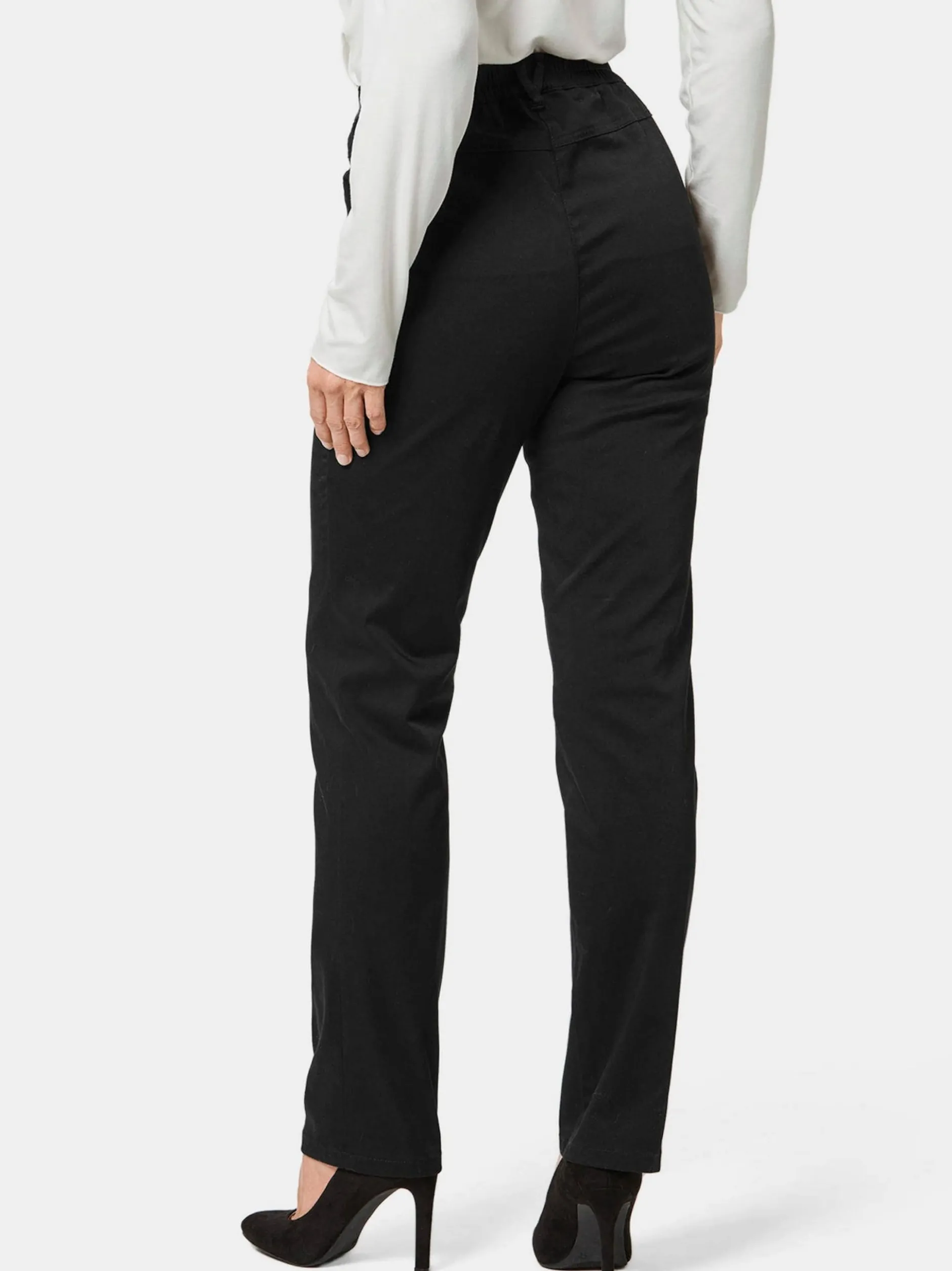 Goldner Damen Schlupfhosen in schwarz