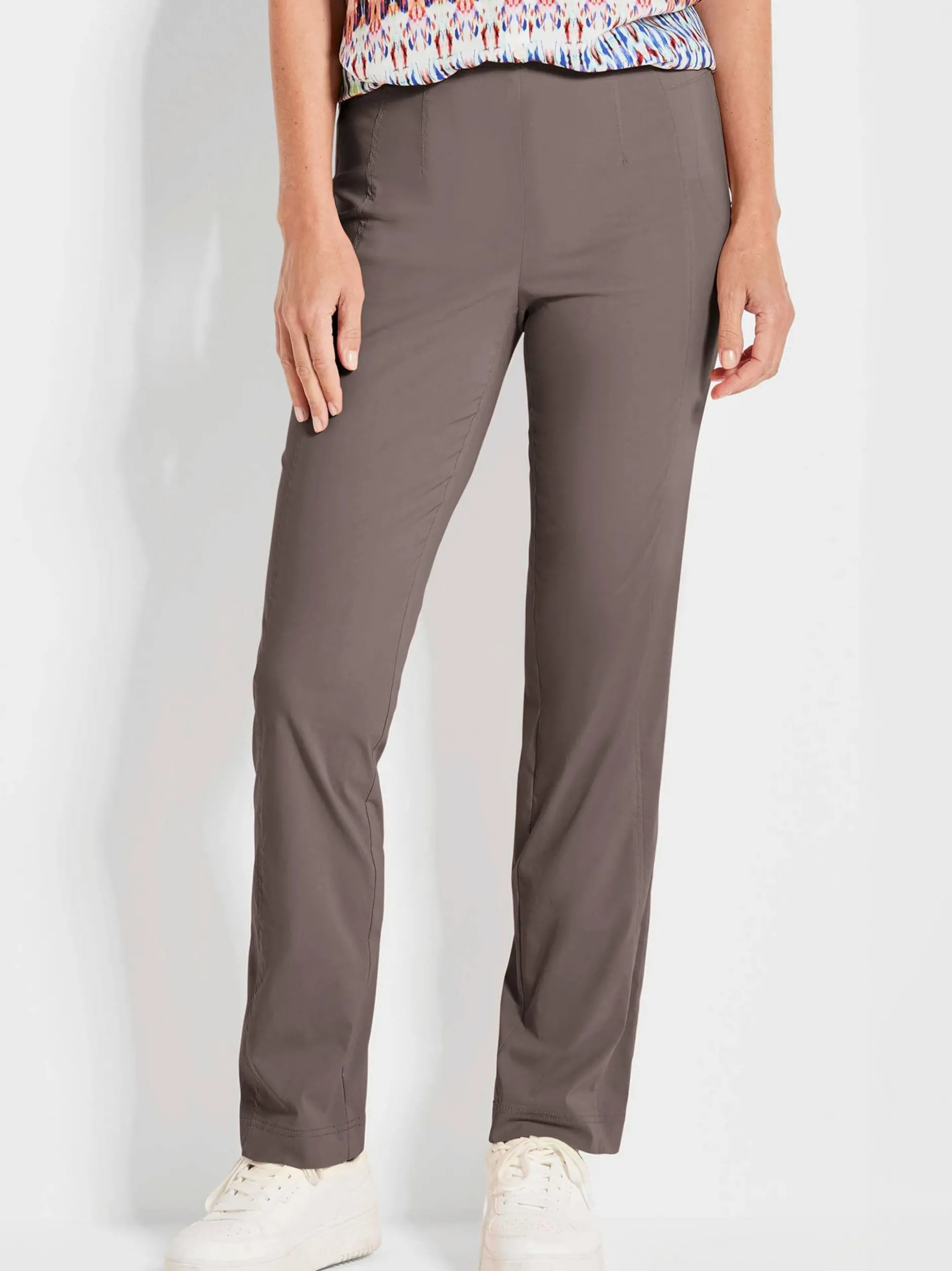 Goldner Damen Schlupfhosen in taupe