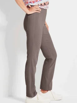Goldner Damen Schlupfhosen in taupe