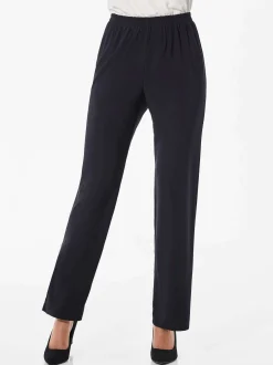 Goldner Damen Schlupfhosen in schwarz