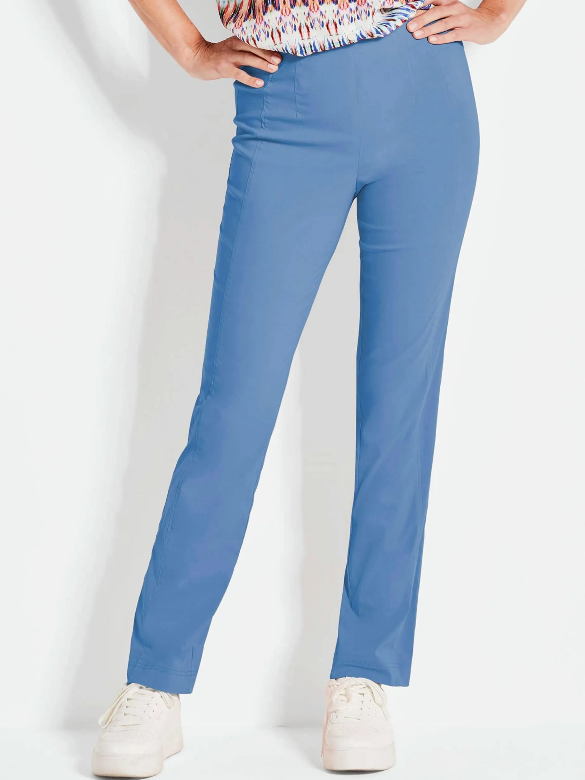 Goldner Damen Schlupfhosen in blau