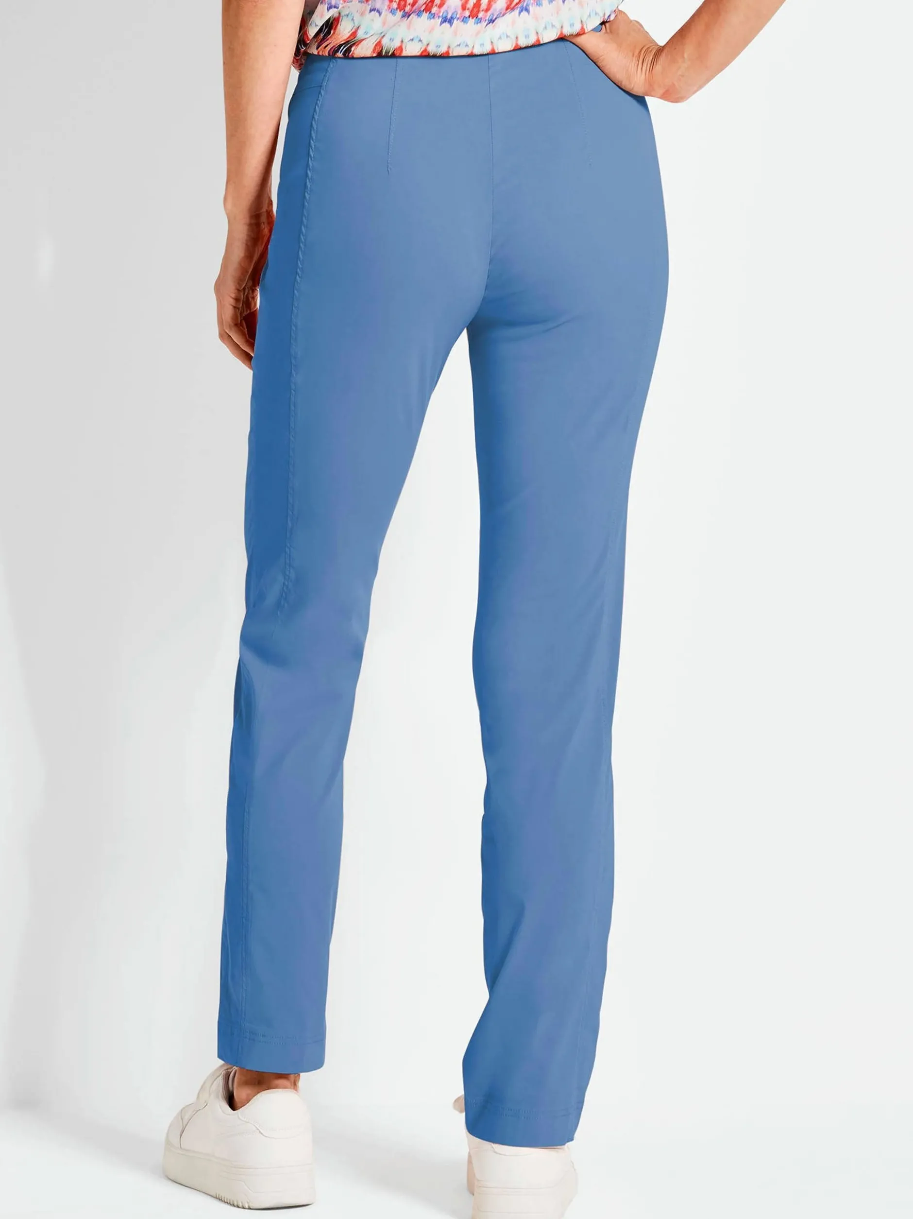 Goldner Damen Schlupfhosen in blau