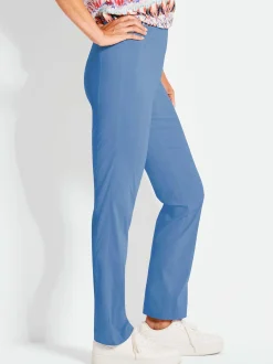 Goldner Damen Schlupfhosen in blau