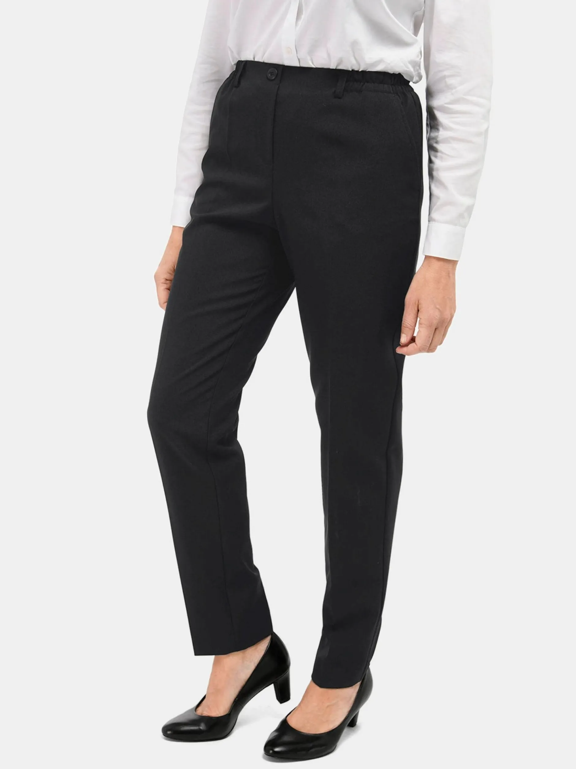 Goldner Damen Schlupfhosen in schwarz