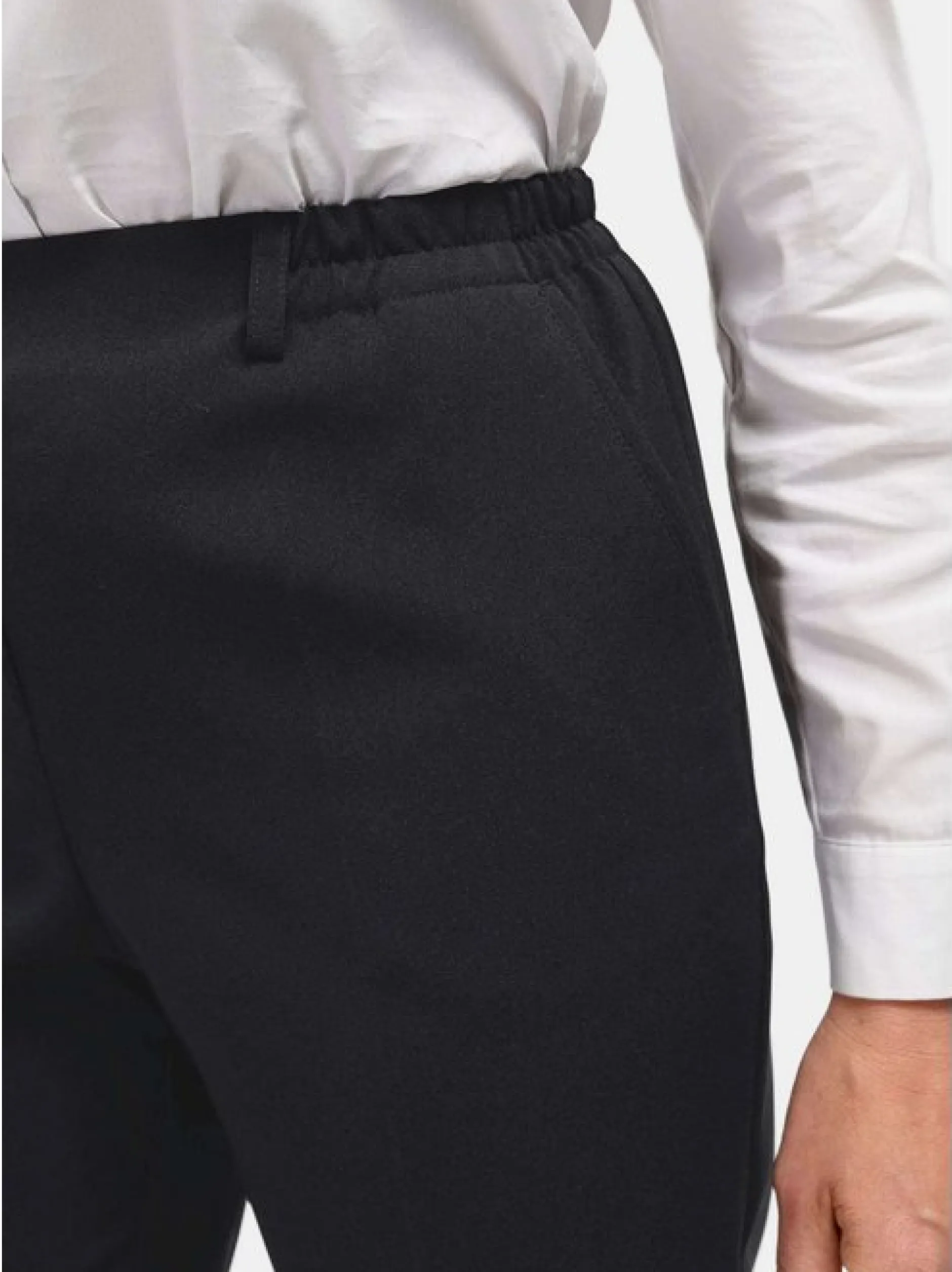 Goldner Damen Schlupfhosen in schwarz