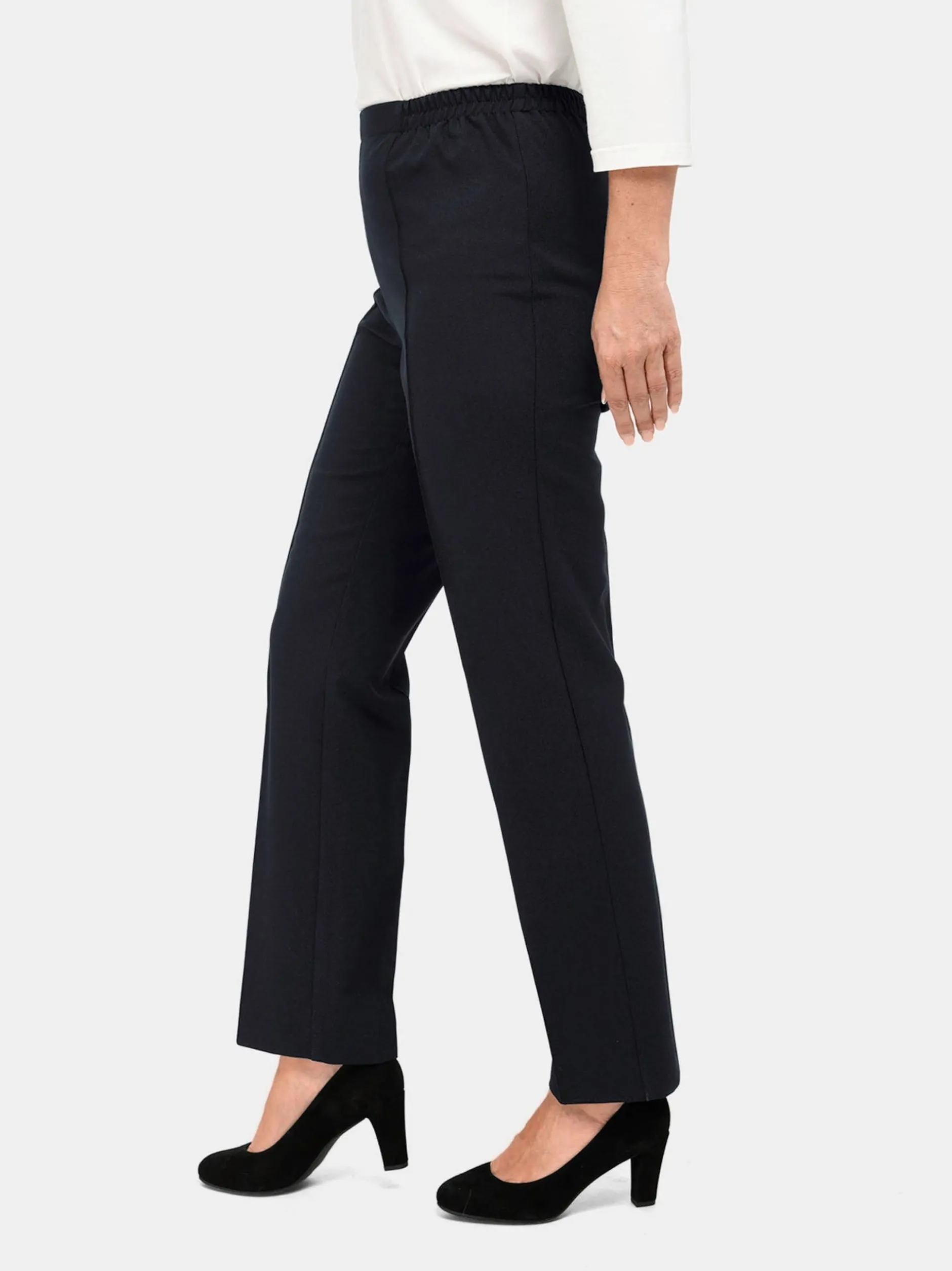 Goldner Damen Schlupfhosen in schwarz