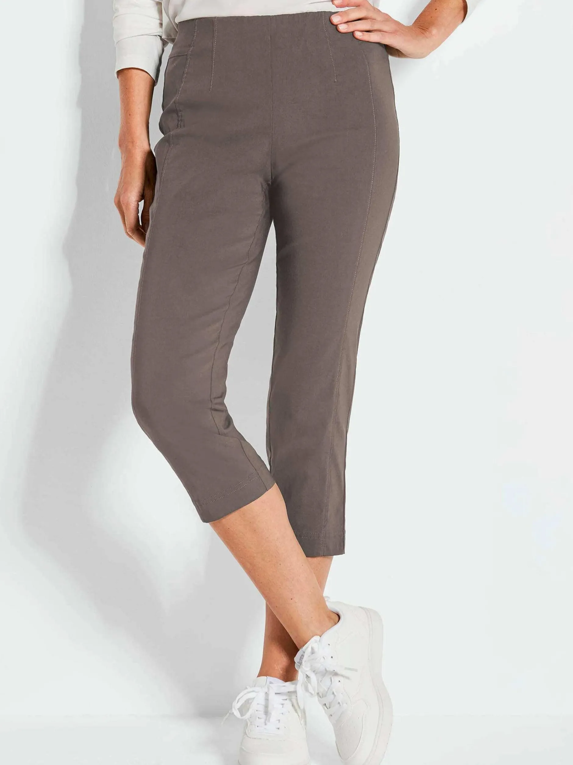 Goldner Damen Schlupfhosen in taupe