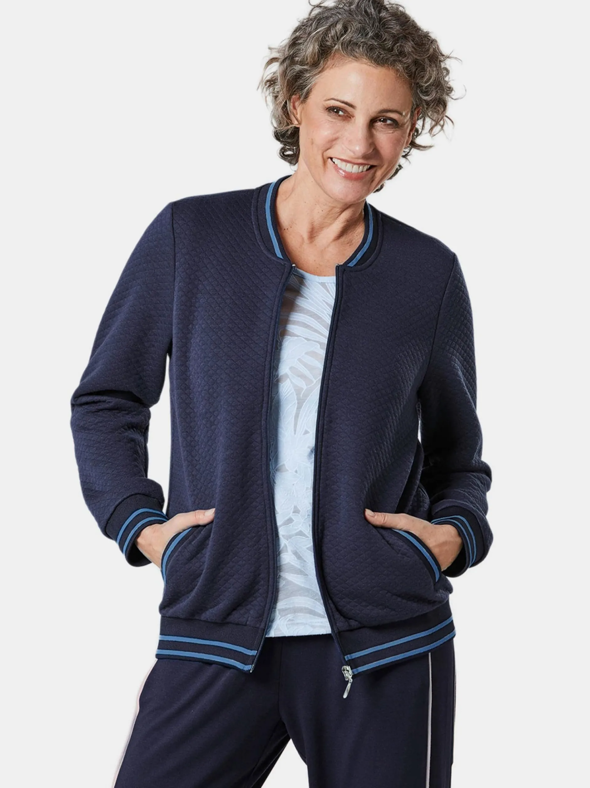 Goldner Damen Shirtjacken in marine
