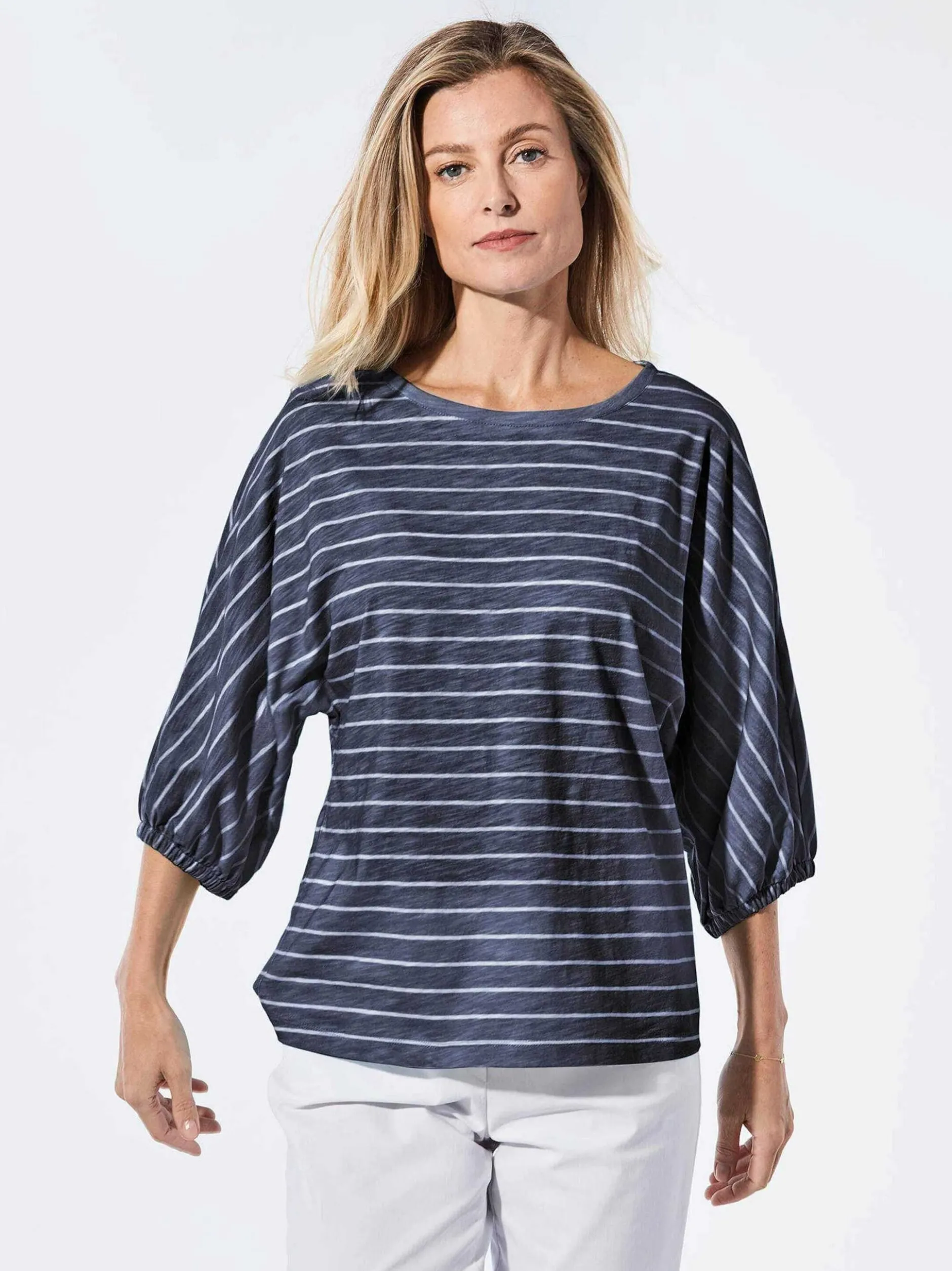 Goldner Damen Shirts in marine - Ausschnitt: U-Boot
