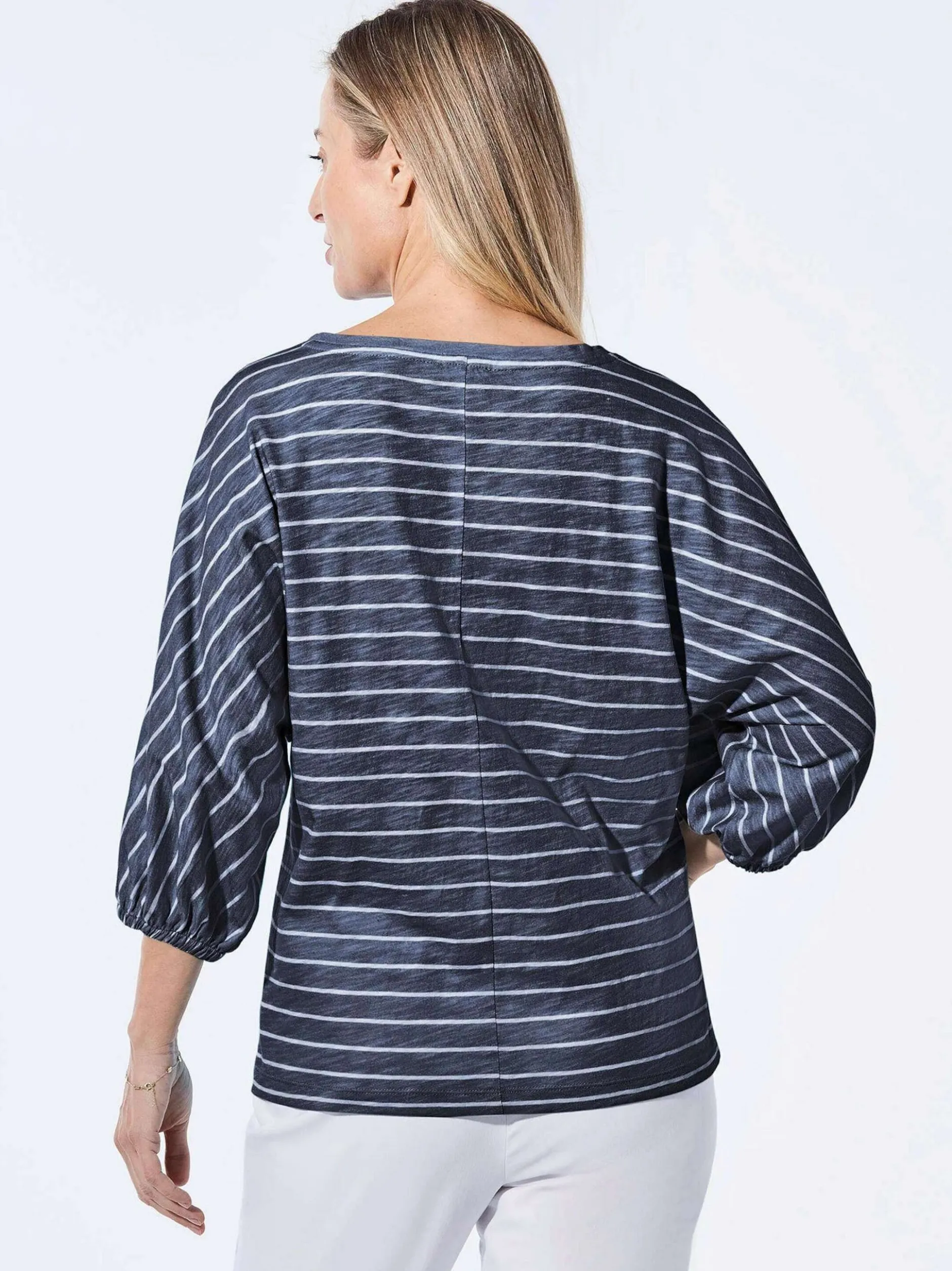 Goldner Damen Shirts in marine - Ausschnitt: U-Boot