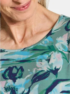 Goldner Damen Shirts in marine mehrfarbig