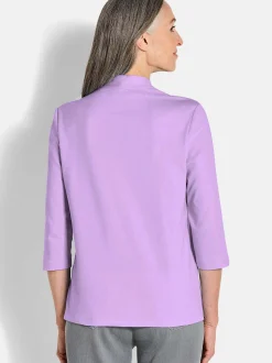 Goldner Damen Shirts - Kurzgröße in flieder