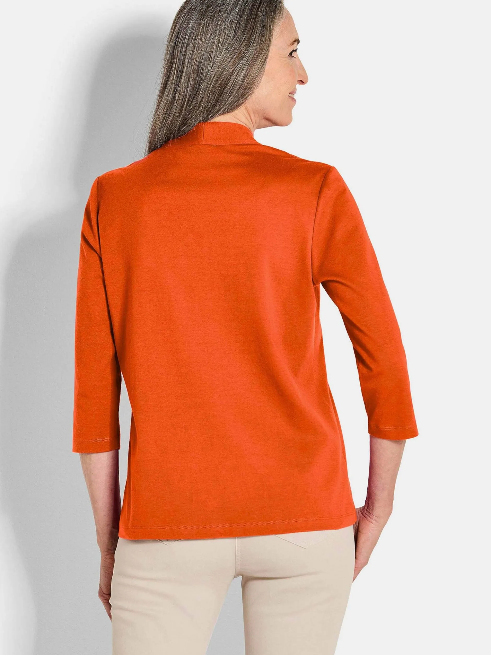 Goldner Damen Shirts - Kurzgröße in terra